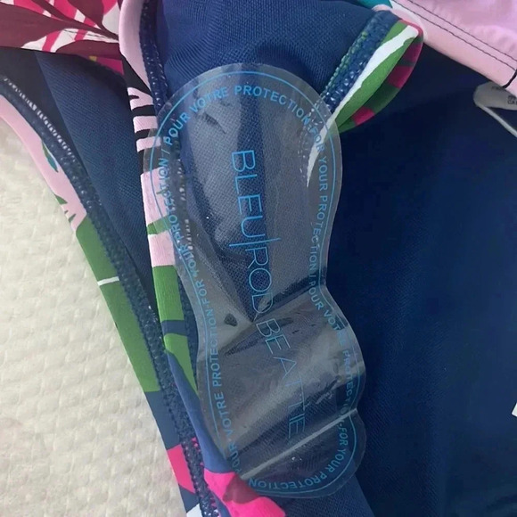 Bleu Rod Beattie On A Brighter Note Ruffle One Shoulder Top Sz 6 Bottom Sz 8 - Picture 8 of 10